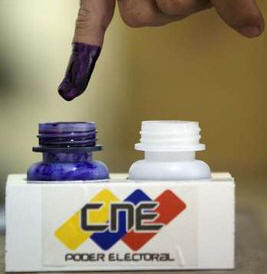 Tinta indeleble voto