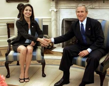 Machado y Bush en la Casa Blanca. 2005